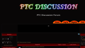 What Ptcdiscussionforum.com website looked like in 2016 (7 years ago)