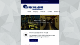What Precimeasure.com website looked like in 2016 (7 years ago)
