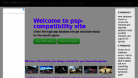 What Psp-compatibility.com website looked like in 2016 (7 years ago)