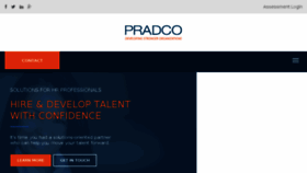 What Pradco.com website looked like in 2016 (7 years ago)