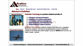 What Peakvista.com website looked like in 2016 (7 years ago)