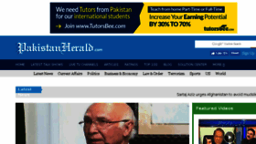 What Pakistanherald.com website looked like in 2016 (7 years ago)