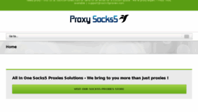 What Proxysocks5.com website looked like in 2016 (7 years ago)