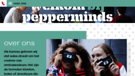 What Pepperminds.nl website looked like in 2016 (7 years ago)
