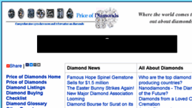 What Priceofdiamonds.org website looked like in 2016 (7 years ago)