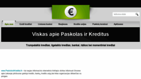 What Paskolosirkreditai.lt website looked like in 2016 (7 years ago)