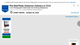 What Photo-slideshow-software-review.toptenreviews.com website looked like in 2016 (7 years ago)