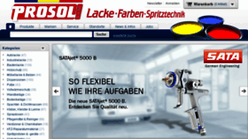What Prosol-farben.de website looked like in 2016 (7 years ago)