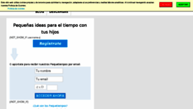 What Pequetiempo.com website looked like in 2016 (7 years ago)