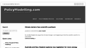 What Policymodelling.com website looked like in 2016 (7 years ago)