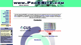What Proesite.com website looked like in 2016 (7 years ago)