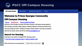 What Pgcc.openoffcampus.com website looked like in 2016 (7 years ago)