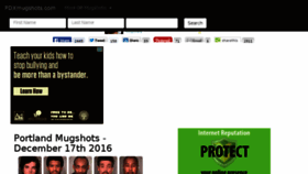 What Pdxmugshots.com website looked like in 2016 (7 years ago)