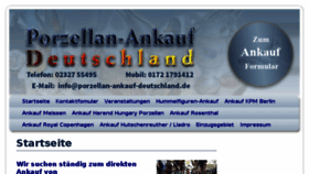 What Porzellan-ankauf-deutschland.de website looked like in 2016 (7 years ago)