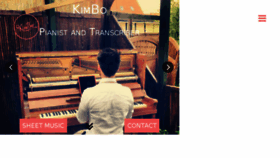 What Pianobykimbo.com website looked like in 2016 (7 years ago)