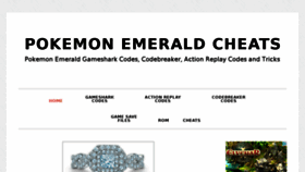 What Pokemonemeraldcheats.com website looked like in 2016 (7 years ago)
