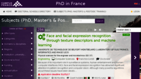 What Phdinfrance.net website looked like in 2016 (8 years ago)