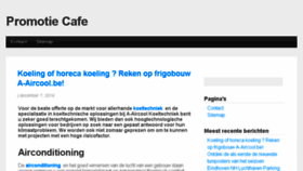 What Promotiecafe.be website looked like in 2016 (7 years ago)