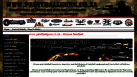 What Paintballguns.co.za website looked like in 2016 (7 years ago)