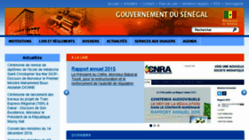 What Primature.sn website looked like in 2016 (8 years ago)