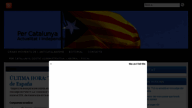What Percatalunya.cat website looked like in 2016 (7 years ago)