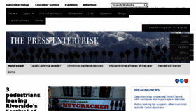 What Pressenterprise.com website looked like in 2016 (7 years ago)