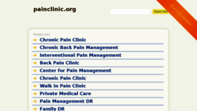 What Painclinic.org website looked like in 2016 (7 years ago)