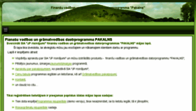 What Pakalns.lv website looked like in 2016 (7 years ago)
