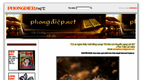 What Phongdiep.net website looked like in 2016 (7 years ago)