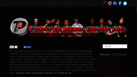 What Prosperproductions.com website looked like in 2016 (7 years ago)