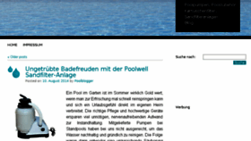 What Poolpumpen-blog.de website looked like in 2016 (7 years ago)