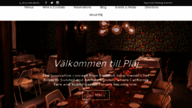 What Plajrestaurant.com website looked like in 2016 (7 years ago)