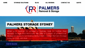 What Palmersstorage.com.au website looked like in 2016 (7 years ago)