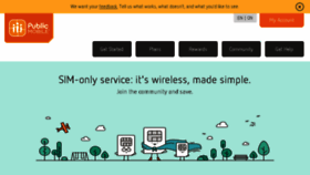 What Publicmobile.ca website looked like in 2016 (7 years ago)