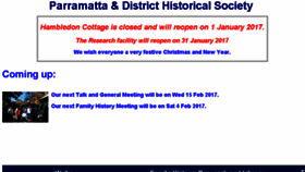 What Parramattahistorical.org.au website looked like in 2016 (7 years ago)