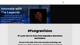 What Postgresvision.com website looked like in 2016 (8 years ago)
