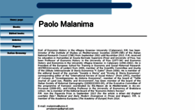 What Paolomalanima.it website looked like in 2016 (7 years ago)