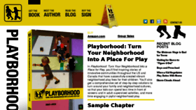 What Playborhood.com website looked like in 2016 (7 years ago)