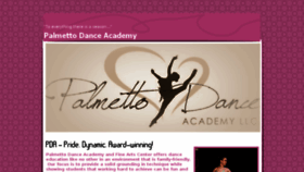 What Palmettodanceacademy.com website looked like in 2016 (7 years ago)
