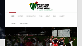 What Premiercricketcoaching.co.uk website looked like in 2016 (7 years ago)