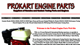 What Prokartengineparts.com website looked like in 2016 (7 years ago)