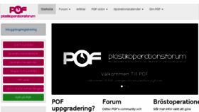 What Plastikoperationsforum.se website looked like in 2016 (7 years ago)