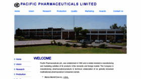 What Pacificpharmaceuticals.com website looked like in 2016 (7 years ago)