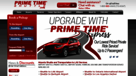 What Primeshuttle.com website looked like in 2016 (7 years ago)
