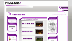 What Pausejeux.fr website looked like in 2016 (7 years ago)