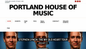 What Portlandhouseofmusic.com website looked like in 2016 (7 years ago)