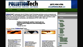 What Pollutiontech.com website looked like in 2016 (7 years ago)