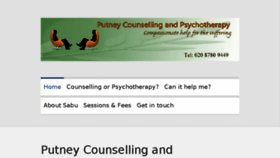 What Putneycounsellingandpsychotherapy.co.uk website looked like in 2016 (7 years ago)