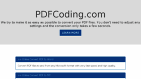 What Pdfcoding.com website looked like in 2016 (7 years ago)