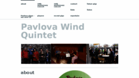 What Pavlovaquintet.wordpress.com website looked like in 2016 (7 years ago)